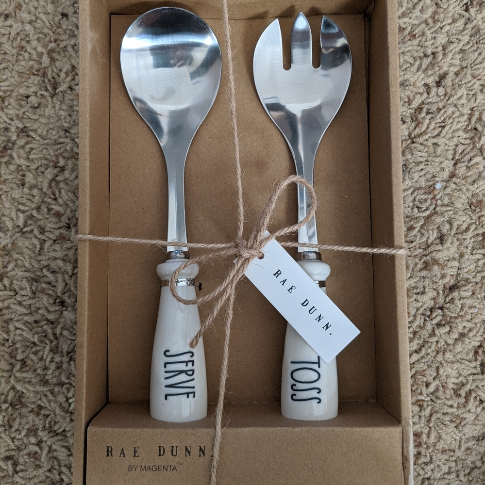 Rae Dunn by Magenta Farmhouse Salad Utensils